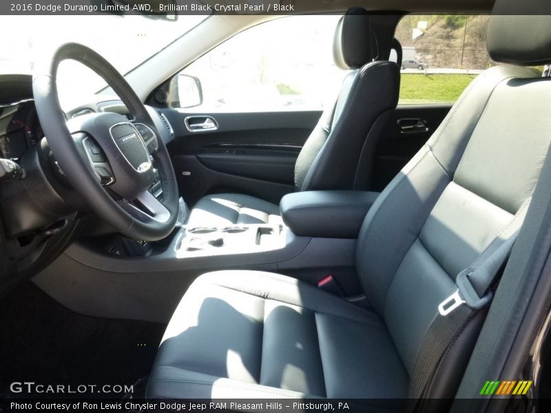 Brilliant Black Crystal Pearl / Black 2016 Dodge Durango Limited AWD