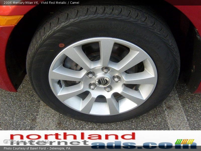 Vivid Red Metallic / Camel 2006 Mercury Milan V6