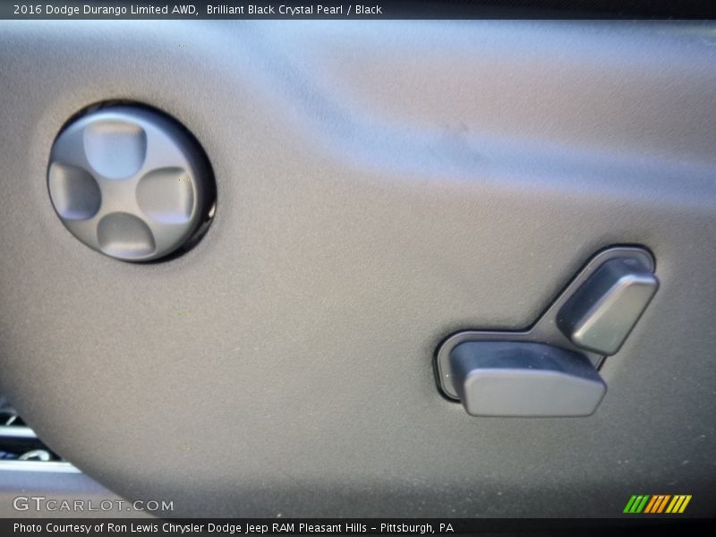 Brilliant Black Crystal Pearl / Black 2016 Dodge Durango Limited AWD