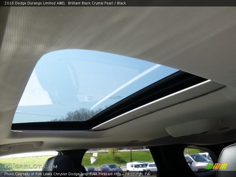 Brilliant Black Crystal Pearl / Black 2016 Dodge Durango Limited AWD