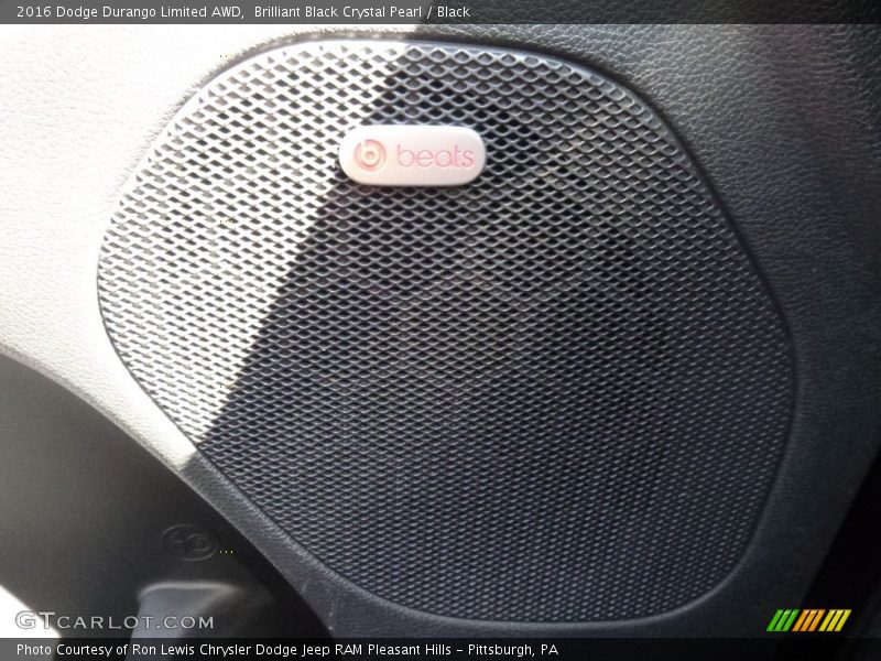 Brilliant Black Crystal Pearl / Black 2016 Dodge Durango Limited AWD