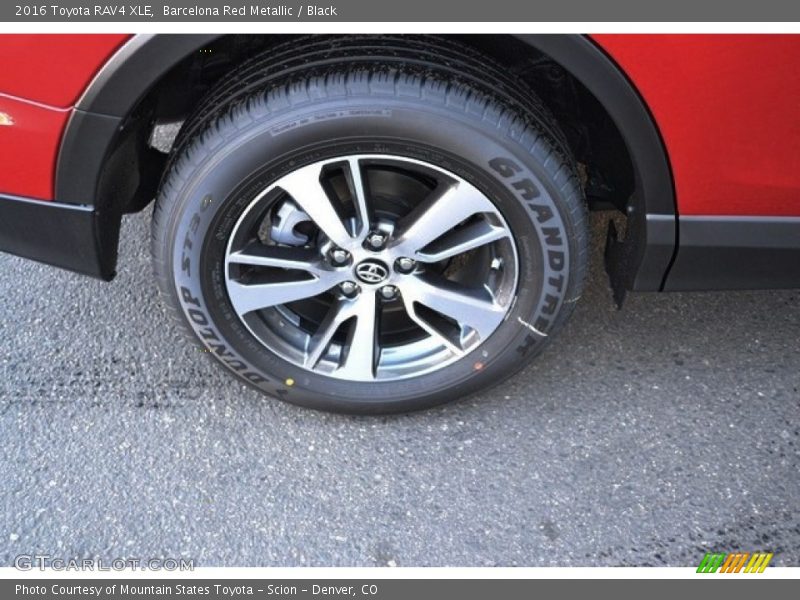 Barcelona Red Metallic / Black 2016 Toyota RAV4 XLE