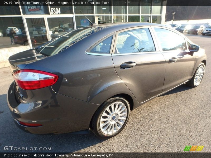 Magnetic Metallic / Charcoal Black 2015 Ford Fiesta Titanium Sedan