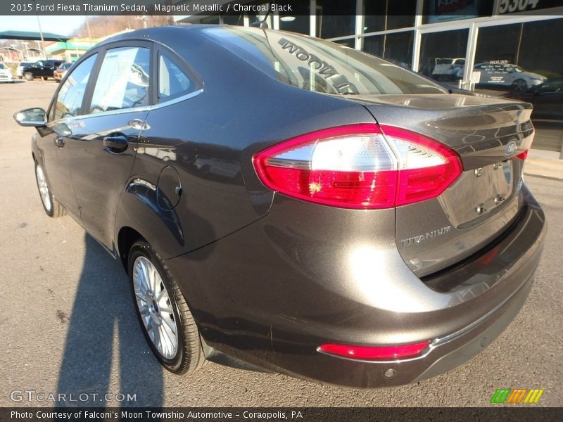 Magnetic Metallic / Charcoal Black 2015 Ford Fiesta Titanium Sedan