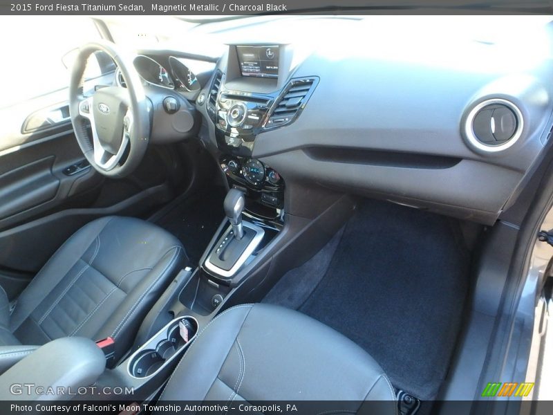 Magnetic Metallic / Charcoal Black 2015 Ford Fiesta Titanium Sedan