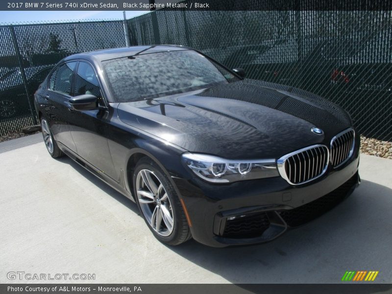 Black Sapphire Metallic / Black 2017 BMW 7 Series 740i xDrive Sedan