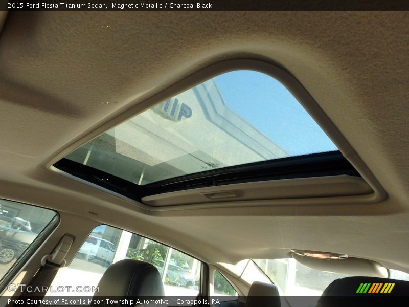 Magnetic Metallic / Charcoal Black 2015 Ford Fiesta Titanium Sedan