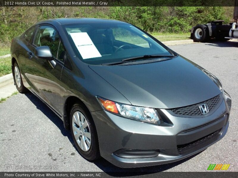 Polished Metal Metallic / Gray 2012 Honda Civic LX Coupe