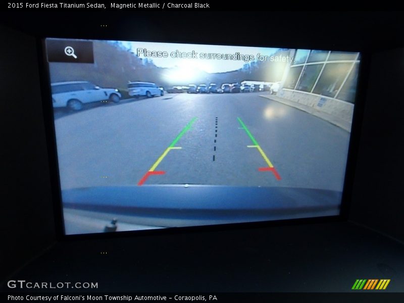 Magnetic Metallic / Charcoal Black 2015 Ford Fiesta Titanium Sedan