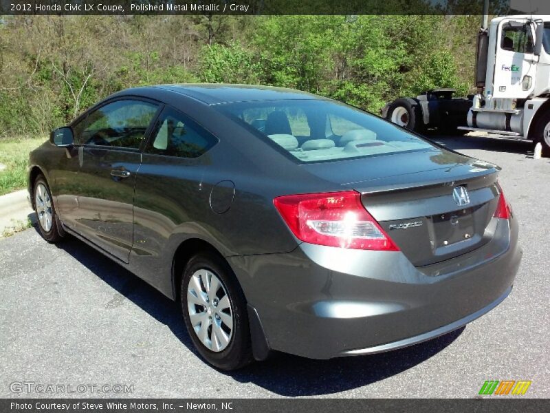 Polished Metal Metallic / Gray 2012 Honda Civic LX Coupe