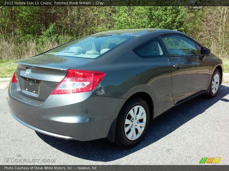 Polished Metal Metallic / Gray 2012 Honda Civic LX Coupe