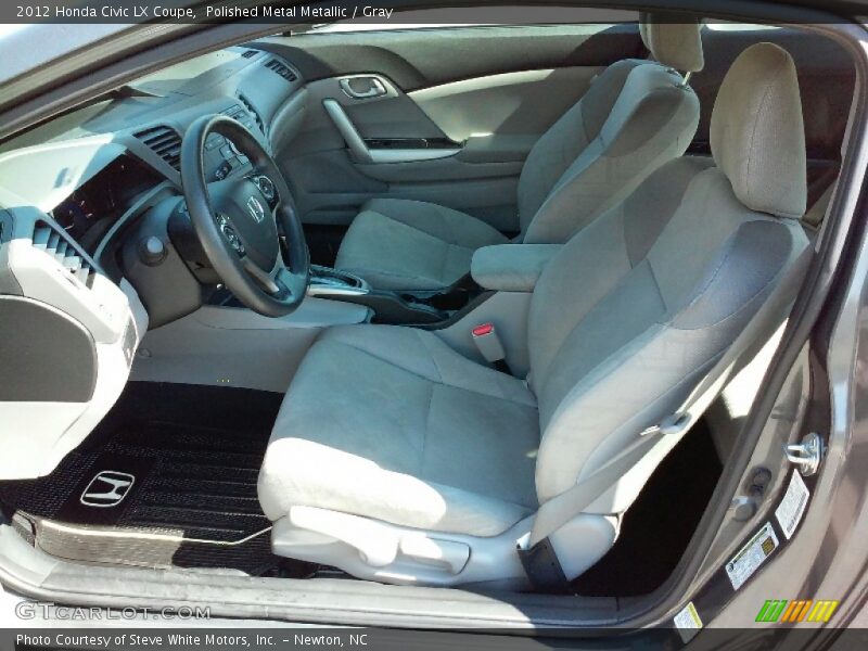 Polished Metal Metallic / Gray 2012 Honda Civic LX Coupe