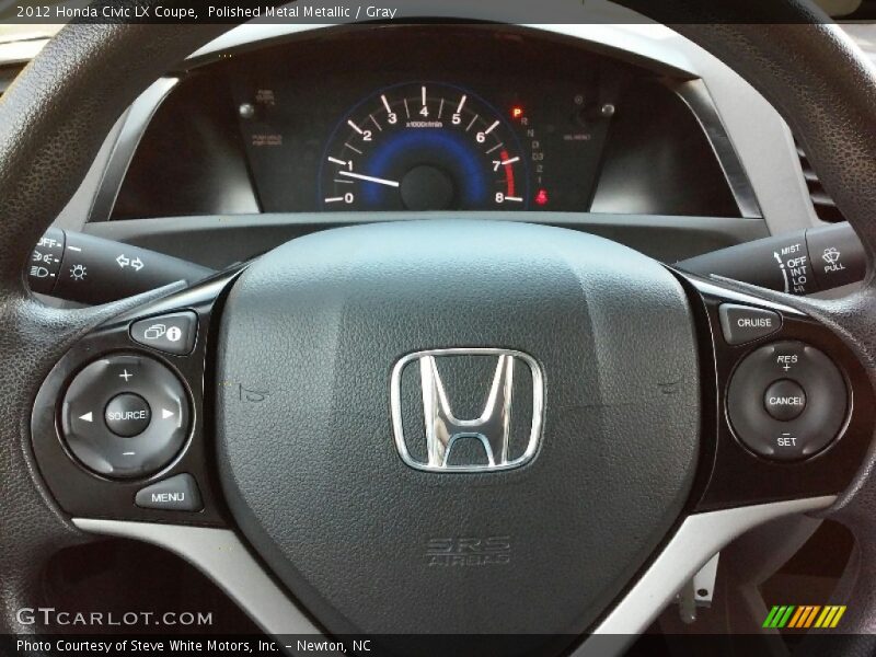 Polished Metal Metallic / Gray 2012 Honda Civic LX Coupe