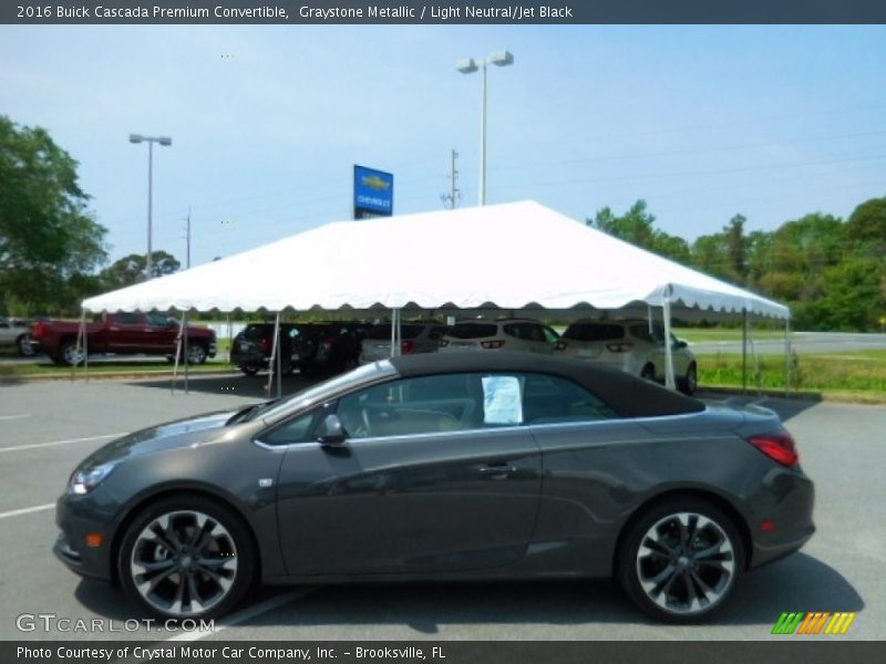 Graystone Metallic / Light Neutral/Jet Black 2016 Buick Cascada Premium Convertible