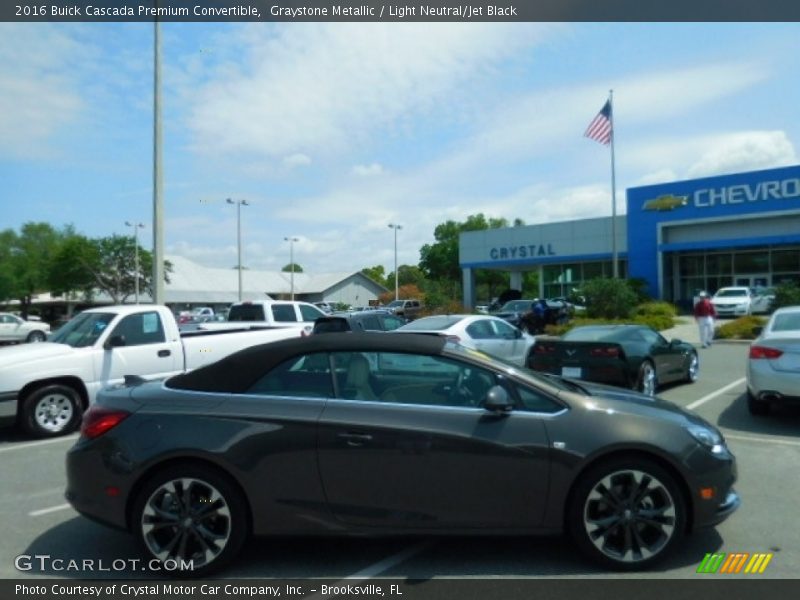 Graystone Metallic / Light Neutral/Jet Black 2016 Buick Cascada Premium Convertible