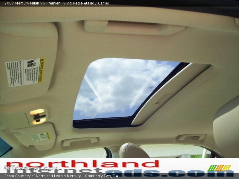 Vivid Red Metallic / Camel 2007 Mercury Milan V6 Premier