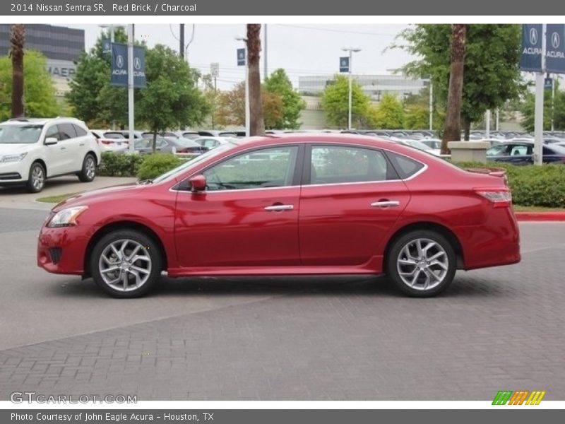 Red Brick / Charcoal 2014 Nissan Sentra SR