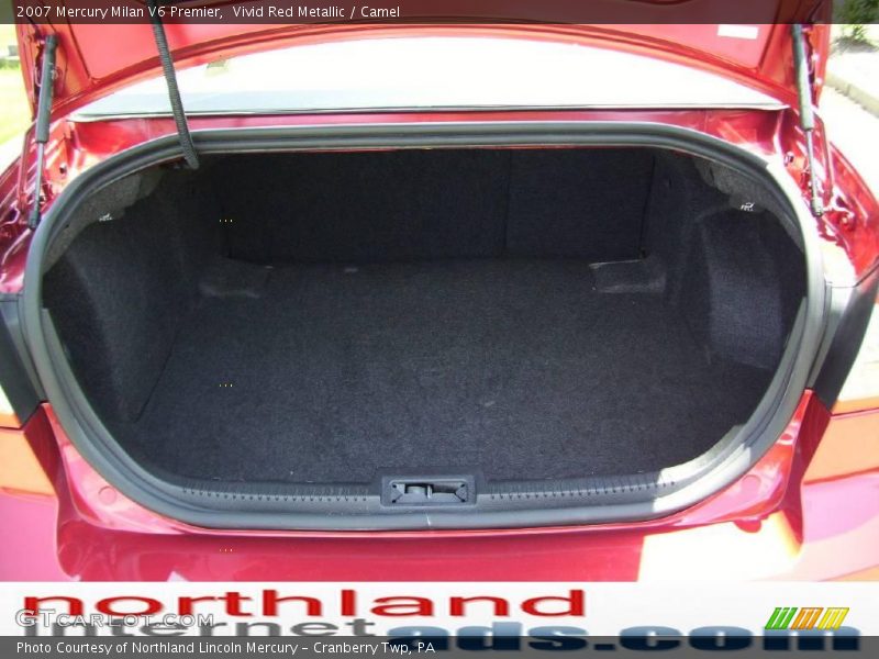 Vivid Red Metallic / Camel 2007 Mercury Milan V6 Premier