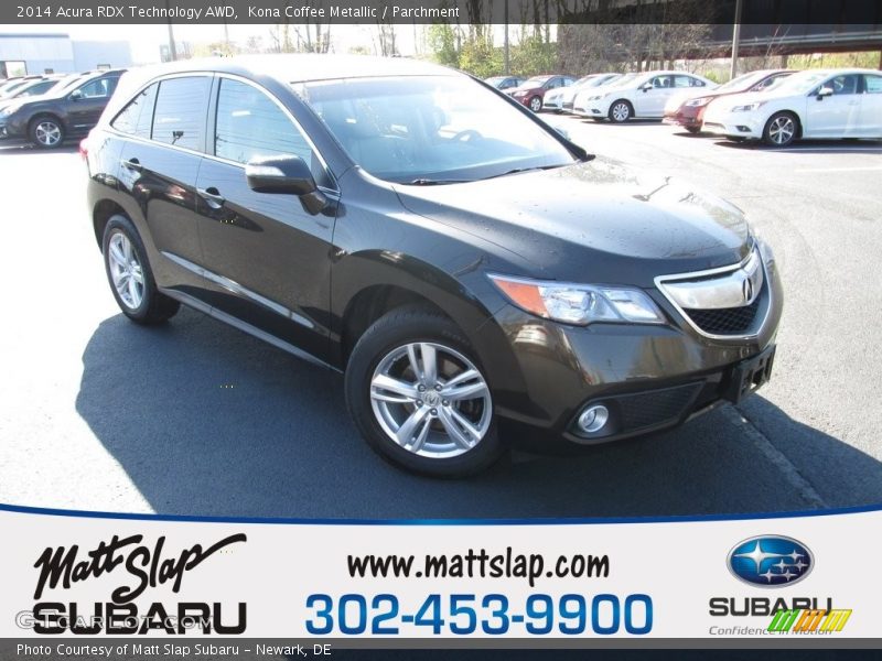 Kona Coffee Metallic / Parchment 2014 Acura RDX Technology AWD
