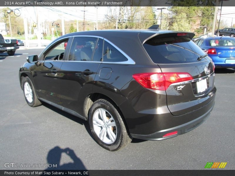 Kona Coffee Metallic / Parchment 2014 Acura RDX Technology AWD