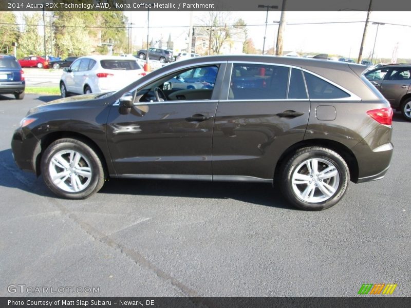 Kona Coffee Metallic / Parchment 2014 Acura RDX Technology AWD