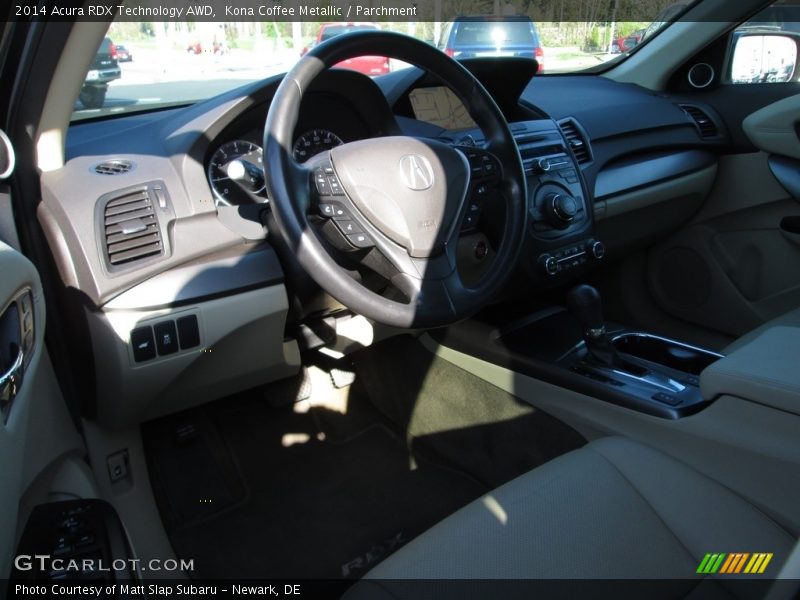 Kona Coffee Metallic / Parchment 2014 Acura RDX Technology AWD