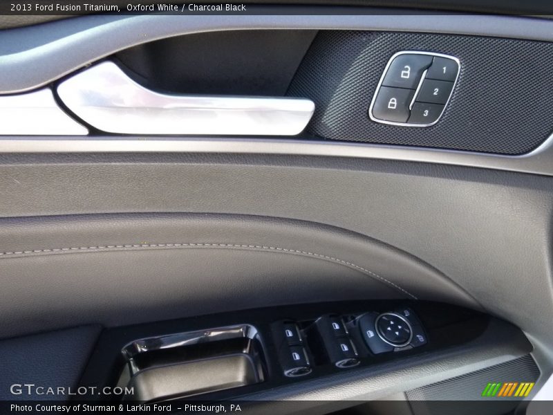 Oxford White / Charcoal Black 2013 Ford Fusion Titanium