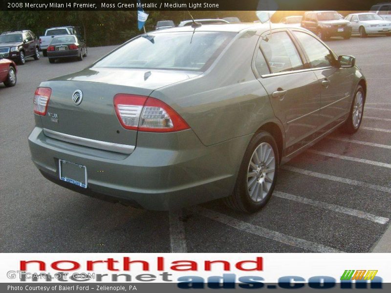 Moss Green Metallic / Medium Light Stone 2008 Mercury Milan I4 Premier