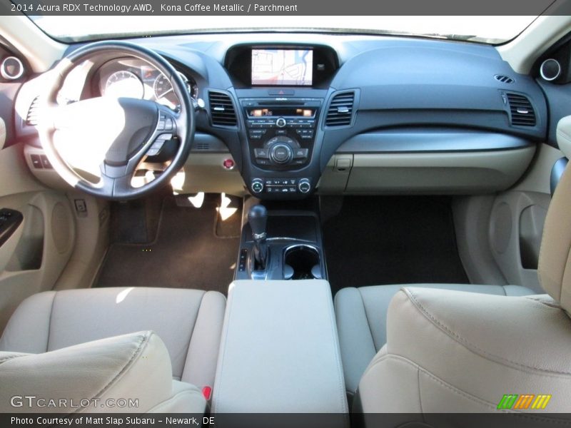 Kona Coffee Metallic / Parchment 2014 Acura RDX Technology AWD
