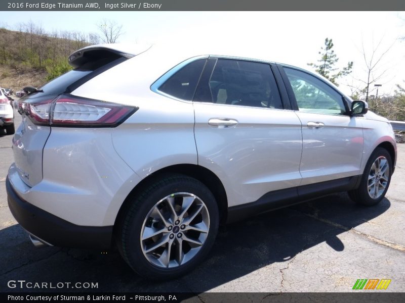 Ingot Silver / Ebony 2016 Ford Edge Titanium AWD