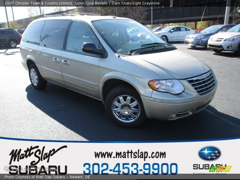 Linen Gold Metallic / Dark Khaki/Light Graystone 2007 Chrysler Town & Country Limited