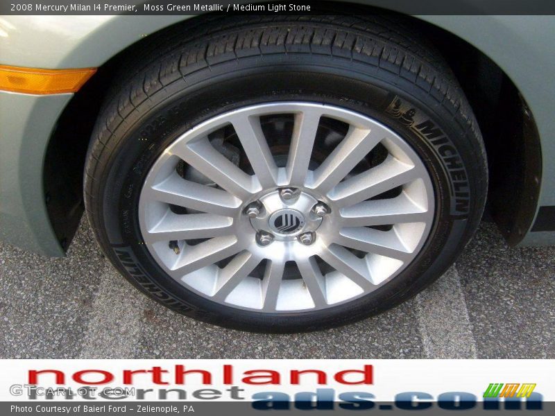 Moss Green Metallic / Medium Light Stone 2008 Mercury Milan I4 Premier