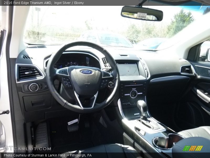 Ingot Silver / Ebony 2016 Ford Edge Titanium AWD