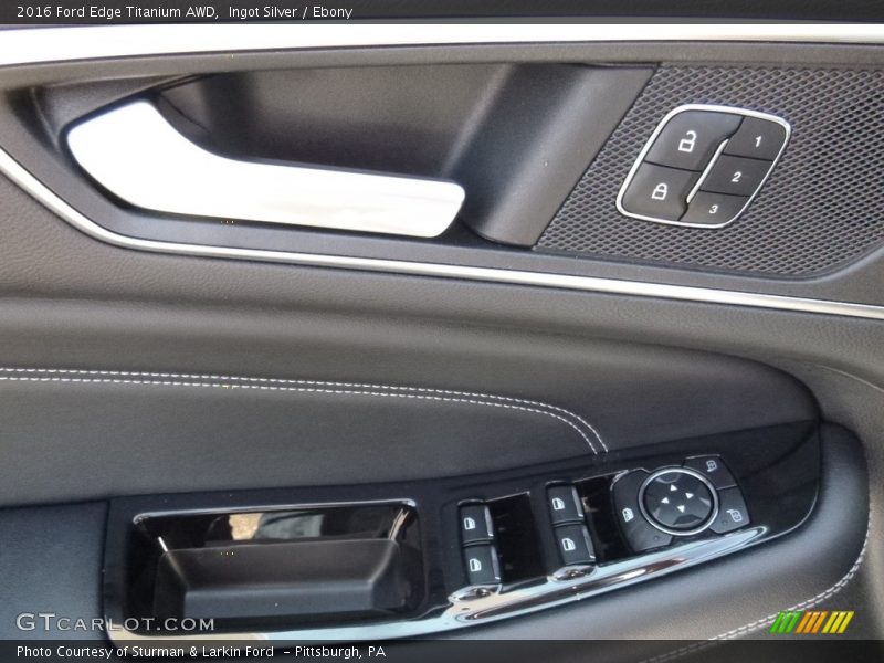 Ingot Silver / Ebony 2016 Ford Edge Titanium AWD