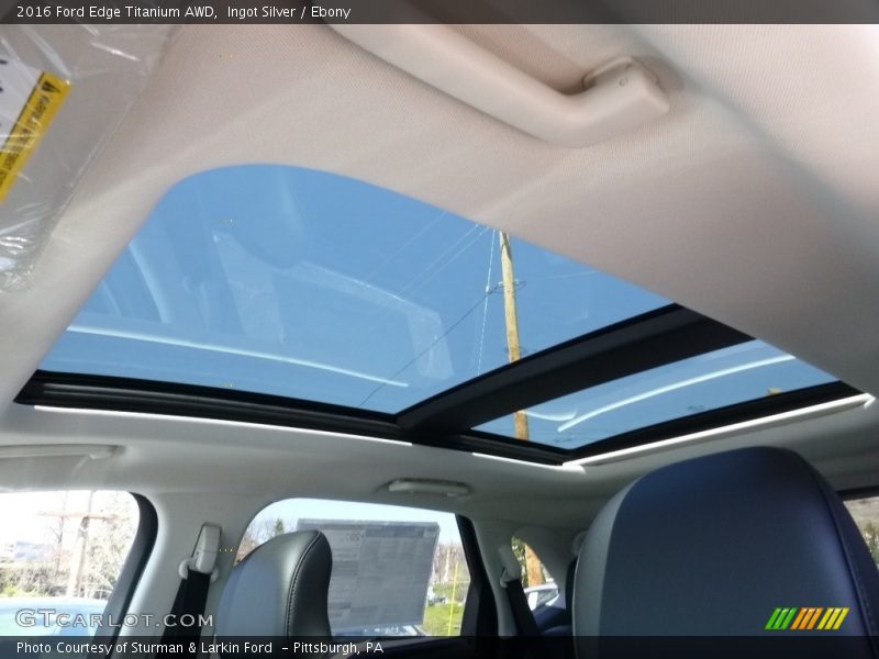 Ingot Silver / Ebony 2016 Ford Edge Titanium AWD