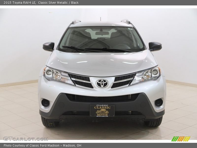 Classic Silver Metallic / Black 2015 Toyota RAV4 LE