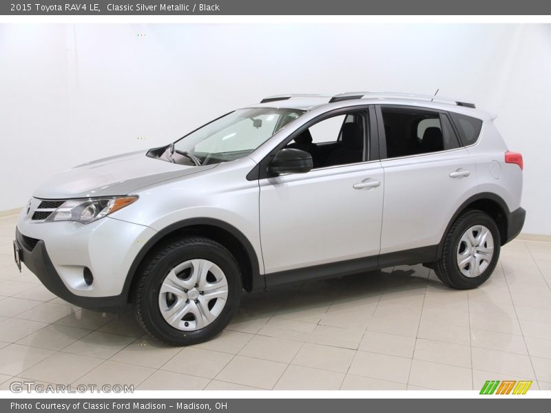 Classic Silver Metallic / Black 2015 Toyota RAV4 LE
