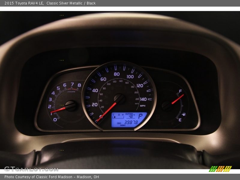 Classic Silver Metallic / Black 2015 Toyota RAV4 LE
