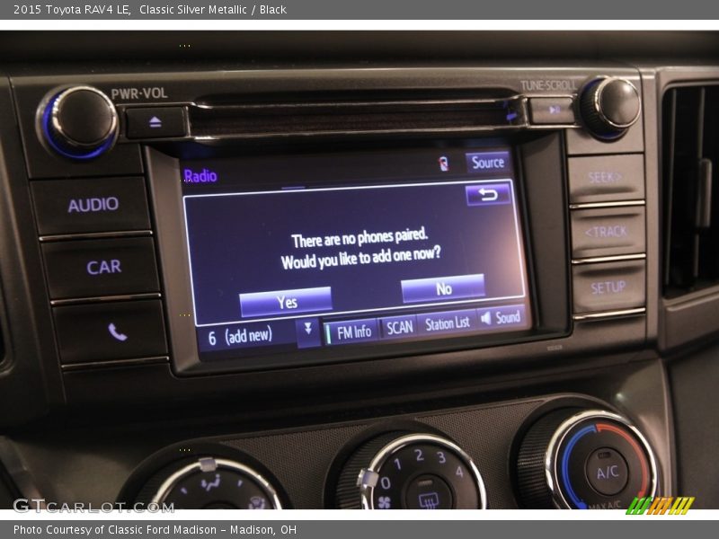 Classic Silver Metallic / Black 2015 Toyota RAV4 LE