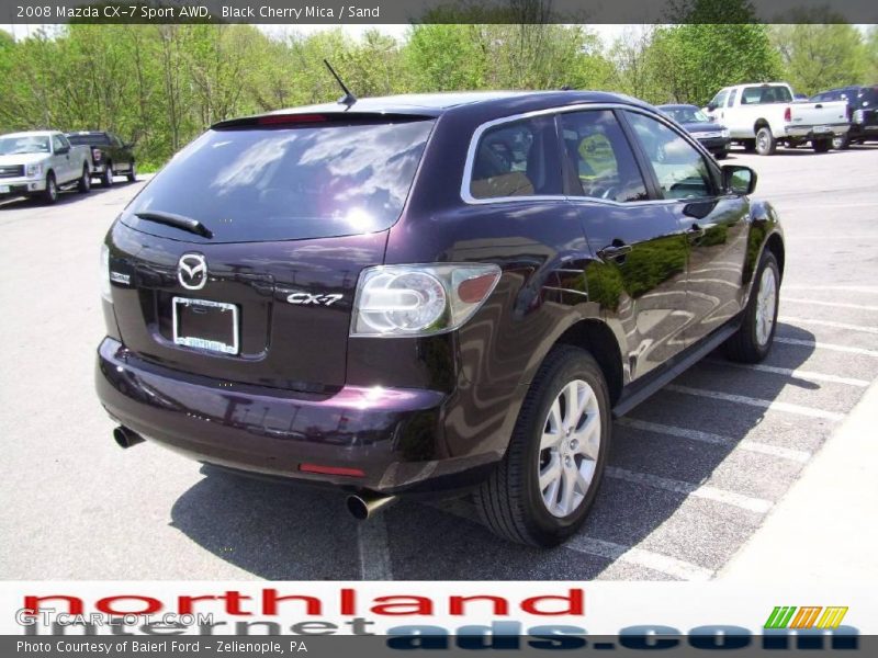 Black Cherry Mica / Sand 2008 Mazda CX-7 Sport AWD