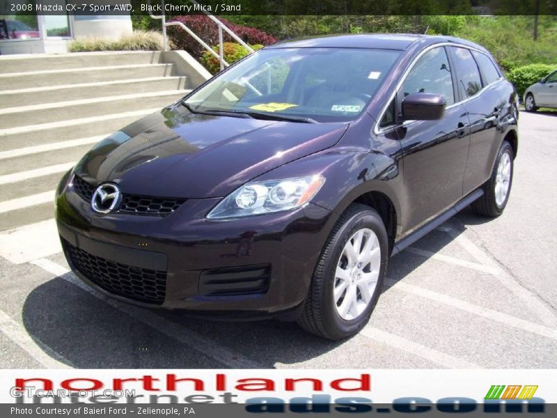 Black Cherry Mica / Sand 2008 Mazda CX-7 Sport AWD