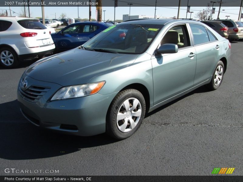Aloe Green Metallic / Bisque 2007 Toyota Camry LE