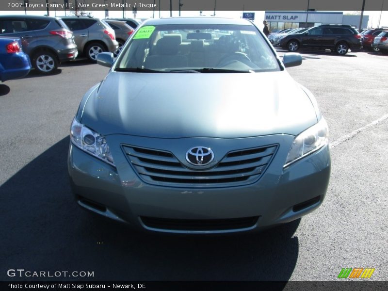 Aloe Green Metallic / Bisque 2007 Toyota Camry LE