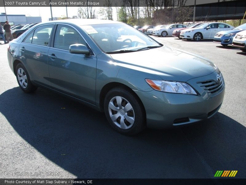 Aloe Green Metallic / Bisque 2007 Toyota Camry LE