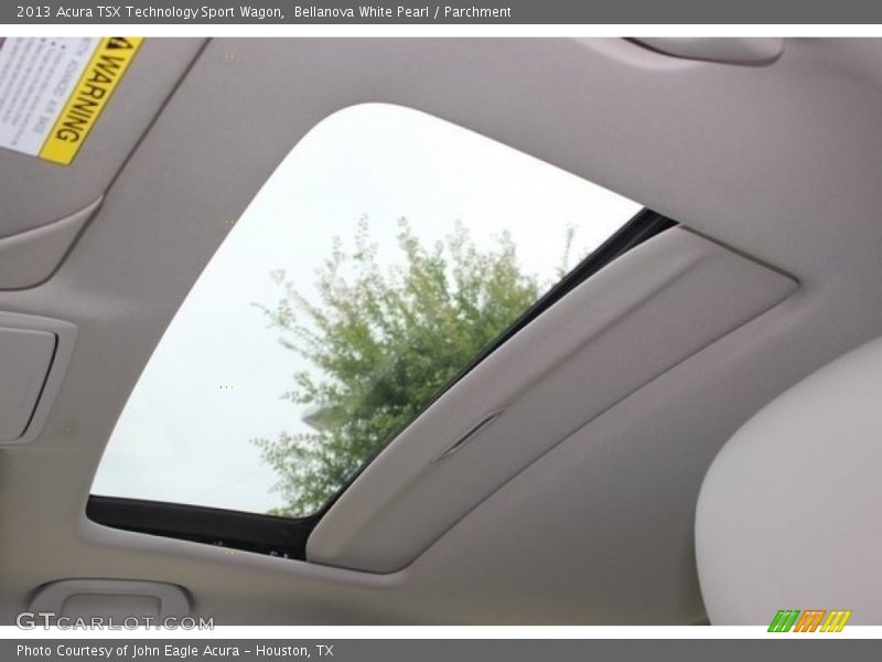 Sunroof of 2013 TSX Technology Sport Wagon