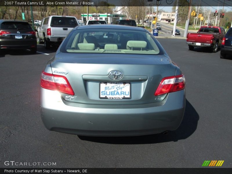 Aloe Green Metallic / Bisque 2007 Toyota Camry LE