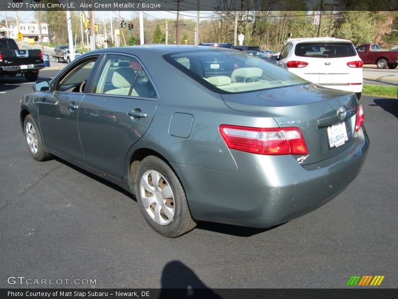 Aloe Green Metallic / Bisque 2007 Toyota Camry LE
