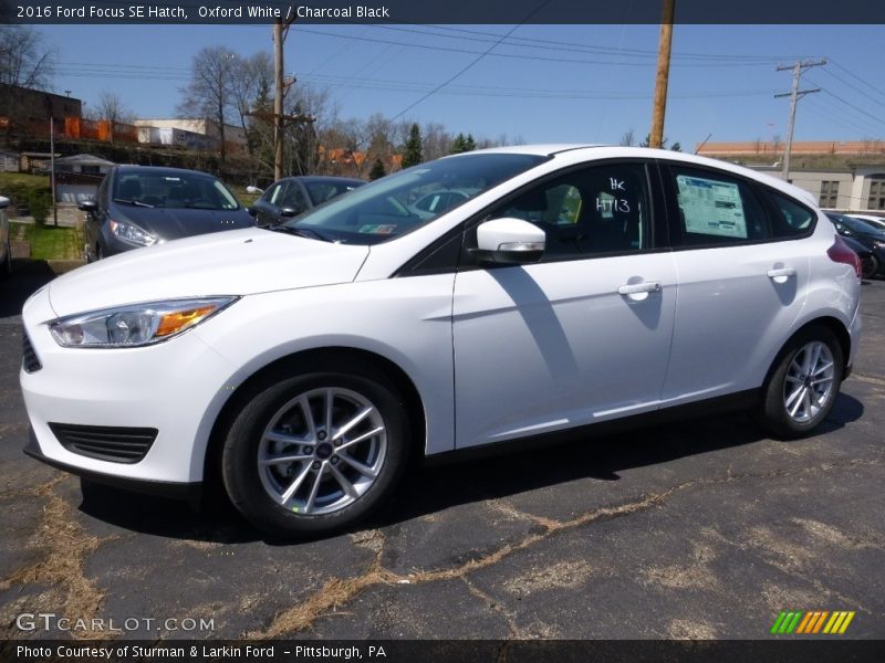 Oxford White / Charcoal Black 2016 Ford Focus SE Hatch