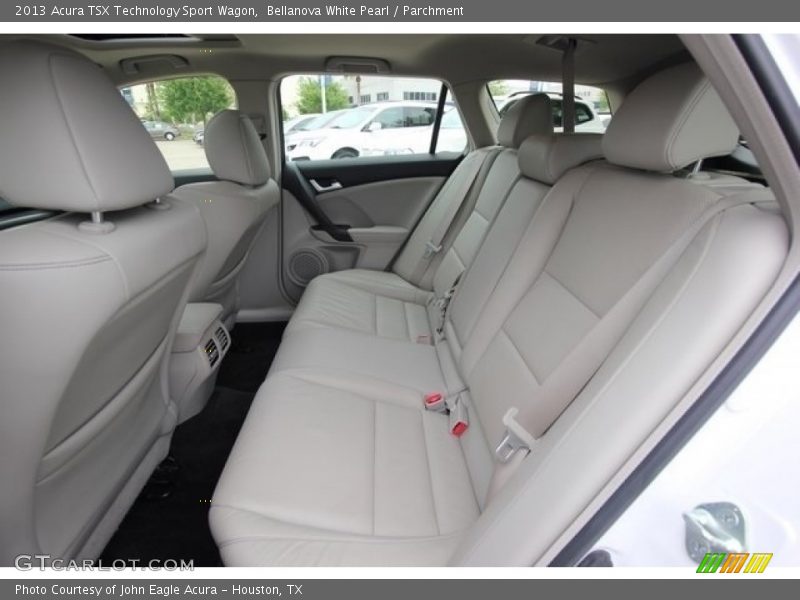 Rear Seat of 2013 TSX Technology Sport Wagon