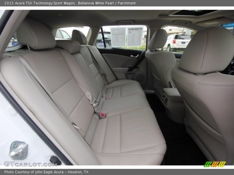 Rear Seat of 2013 TSX Technology Sport Wagon